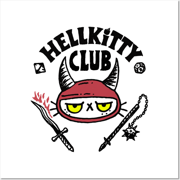 Hell Kitty Club Wall Art by Cervezas del Zodiaco